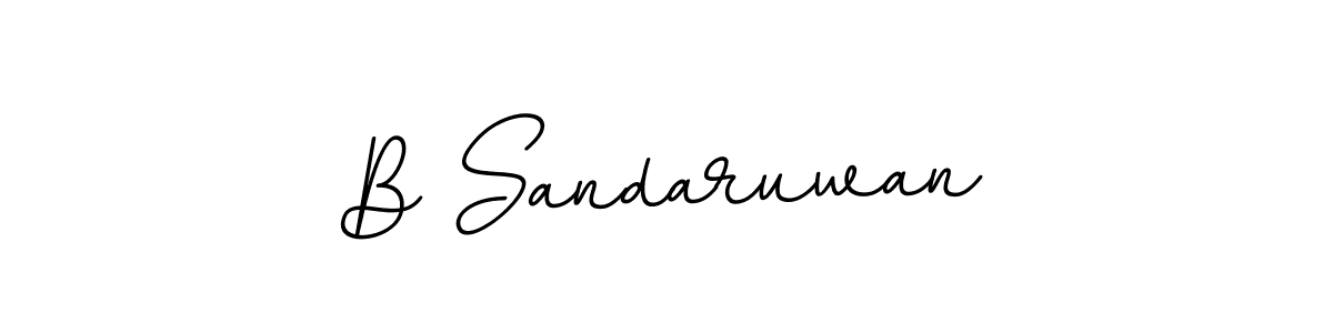 if you are searching for the best signature style for your name B Sandaruwan. so please give up your signature search. here we have designed multiple signature styles  using BallpointsItalic-DORy9. B Sandaruwan signature style 11 images and pictures png