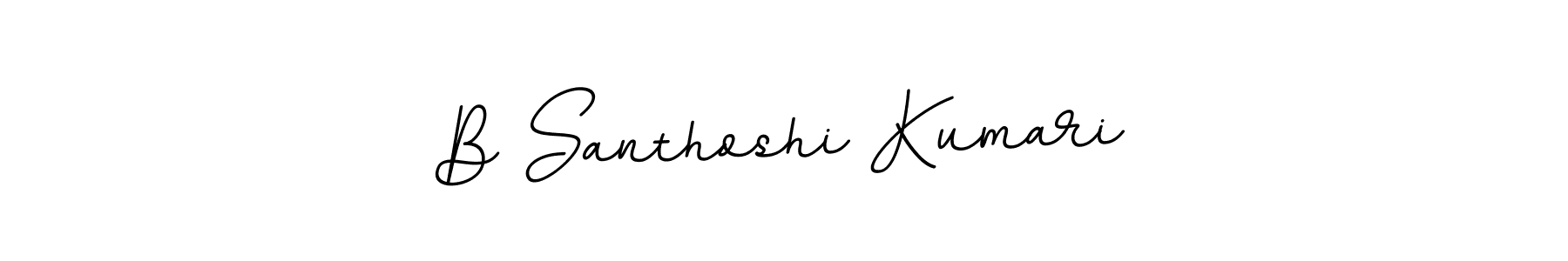 This is the best signature style for the B Santhoshi Kumari name. Also you like these signature font (BallpointsItalic-DORy9). Mix name signature. B Santhoshi Kumari signature style 11 images and pictures png