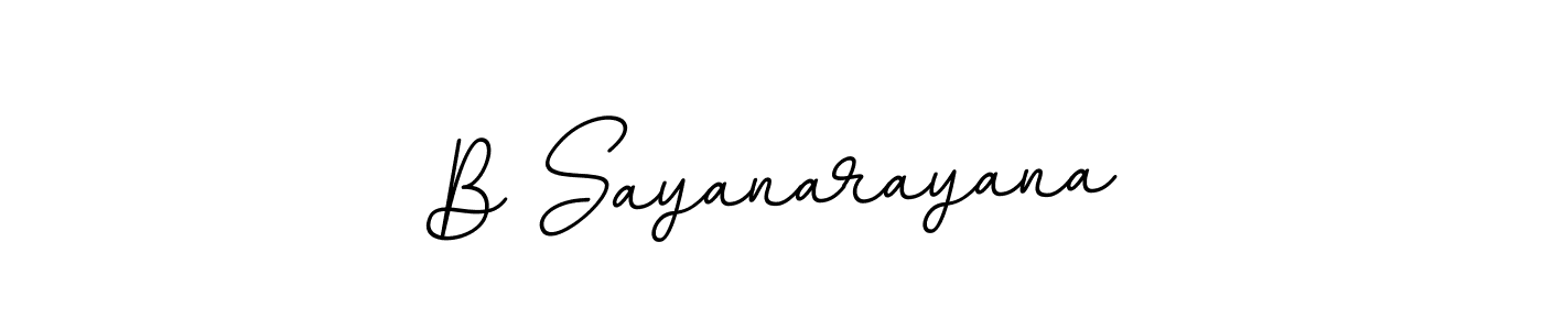 How to make B Sayanarayana name signature. Use BallpointsItalic-DORy9 style for creating short signs online. This is the latest handwritten sign. B Sayanarayana signature style 11 images and pictures png