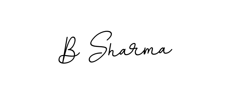 The best way (BallpointsItalic-DORy9) to make a short signature is to pick only two or three words in your name. The name B Sharma include a total of six letters. For converting this name. B Sharma signature style 11 images and pictures png