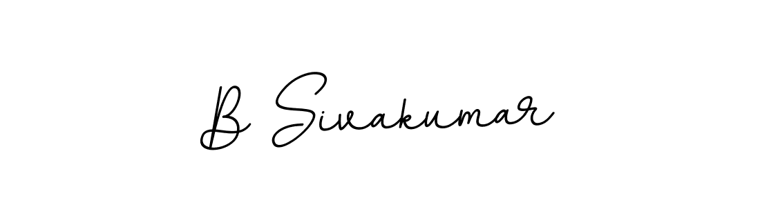 Design your own signature with our free online signature maker. With this signature software, you can create a handwritten (BallpointsItalic-DORy9) signature for name B Sivakumar. B Sivakumar signature style 11 images and pictures png