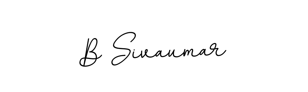 How to make B Sivaumar name signature. Use BallpointsItalic-DORy9 style for creating short signs online. This is the latest handwritten sign. B Sivaumar signature style 11 images and pictures png