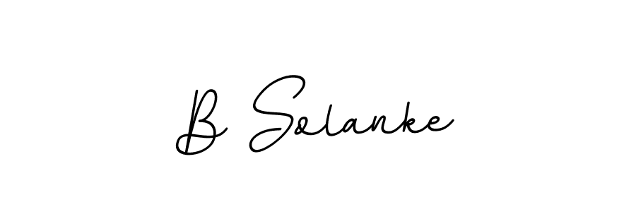 B Solanke stylish signature style. Best Handwritten Sign (BallpointsItalic-DORy9) for my name. Handwritten Signature Collection Ideas for my name B Solanke. B Solanke signature style 11 images and pictures png