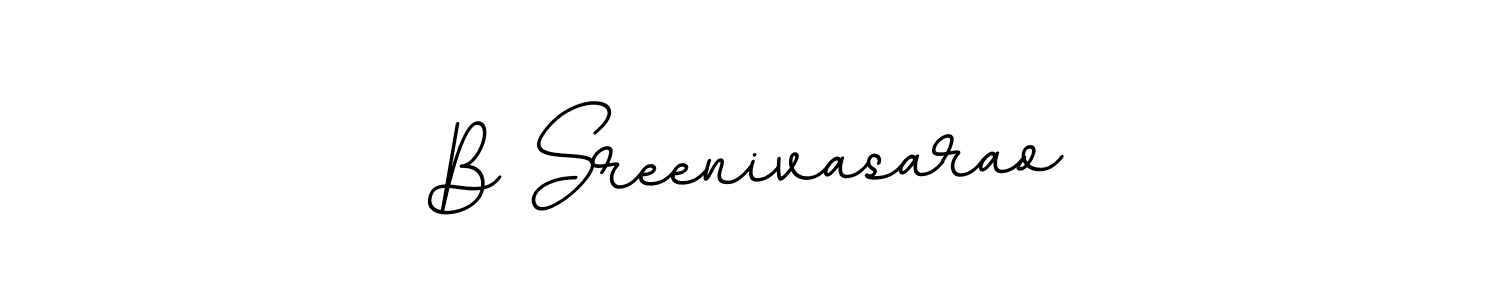 Use a signature maker to create a handwritten signature online. With this signature software, you can design (BallpointsItalic-DORy9) your own signature for name B Sreenivasarao. B Sreenivasarao signature style 11 images and pictures png