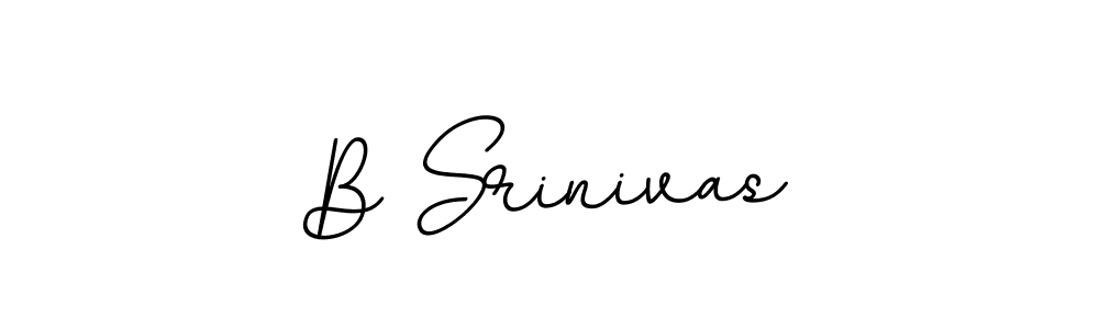 The best way (BallpointsItalic-DORy9) to make a short signature is to pick only two or three words in your name. The name B Srinivas include a total of six letters. For converting this name. B Srinivas signature style 11 images and pictures png