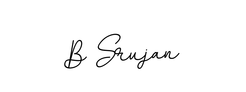 Design your own signature with our free online signature maker. With this signature software, you can create a handwritten (BallpointsItalic-DORy9) signature for name B Srujan. B Srujan signature style 11 images and pictures png