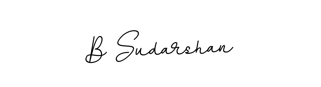 B Sudarshan stylish signature style. Best Handwritten Sign (BallpointsItalic-DORy9) for my name. Handwritten Signature Collection Ideas for my name B Sudarshan. B Sudarshan signature style 11 images and pictures png