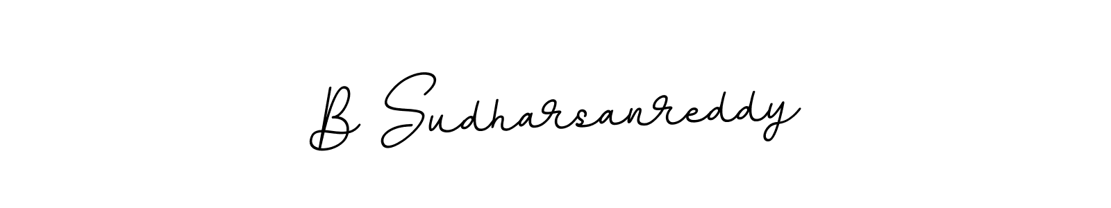 Make a beautiful signature design for name B Sudharsanreddy. With this signature (BallpointsItalic-DORy9) style, you can create a handwritten signature for free. B Sudharsanreddy signature style 11 images and pictures png