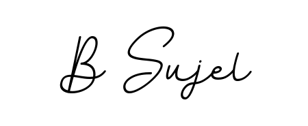The BallpointsItalic-DORy9 lettering style adds unique flourish to name B Sujel. Stand out with a custom digital autograph made in seconds. B Sujel signature style 11 images and pictures png