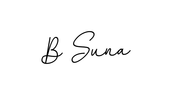 How to make B Suna name signature. Use BallpointsItalic-DORy9 style for creating short signs online. This is the latest handwritten sign. B Suna signature style 11 images and pictures png