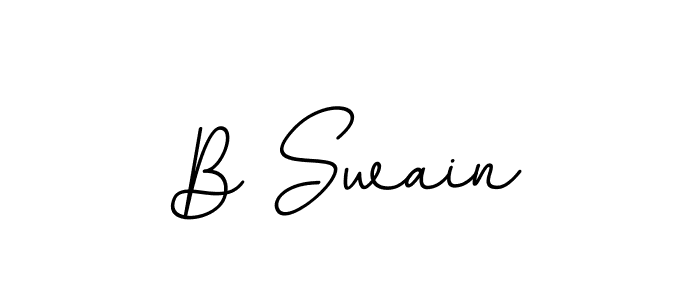 Make a beautiful signature design for name B Swain. With this signature (BallpointsItalic-DORy9) style, you can create a handwritten signature for free. B Swain signature style 11 images and pictures png