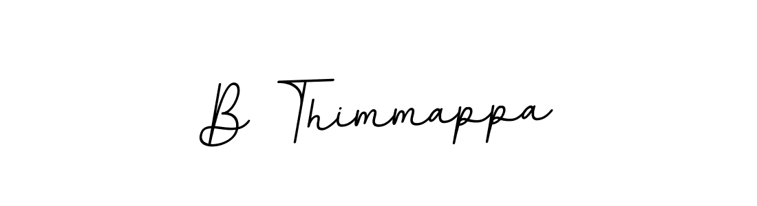 Use a signature maker to create a handwritten signature online. With this signature software, you can design (BallpointsItalic-DORy9) your own signature for name B Thimmappa. B Thimmappa signature style 11 images and pictures png