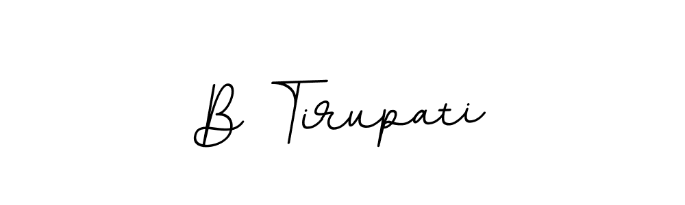The best way (BallpointsItalic-DORy9) to make a short signature is to pick only two or three words in your name. The name B Tirupati include a total of six letters. For converting this name. B Tirupati signature style 11 images and pictures png
