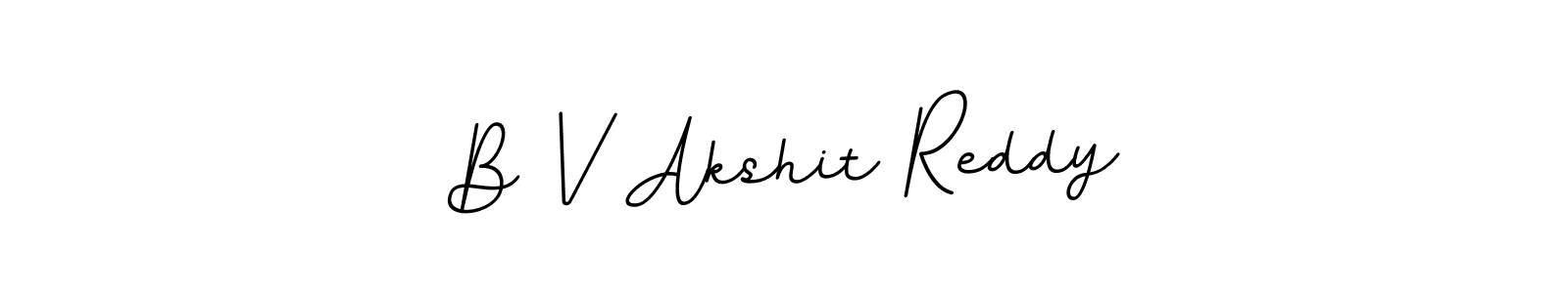 Also You can easily find your signature by using the search form. We will create B V Akshit Reddy name handwritten signature images for you free of cost using BallpointsItalic-DORy9 sign style. B V Akshit Reddy signature style 11 images and pictures png