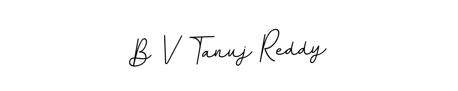 Make a beautiful signature design for name B V Tanuj Reddy. Use this online signature maker to create a handwritten signature for free. B V Tanuj Reddy signature style 11 images and pictures png