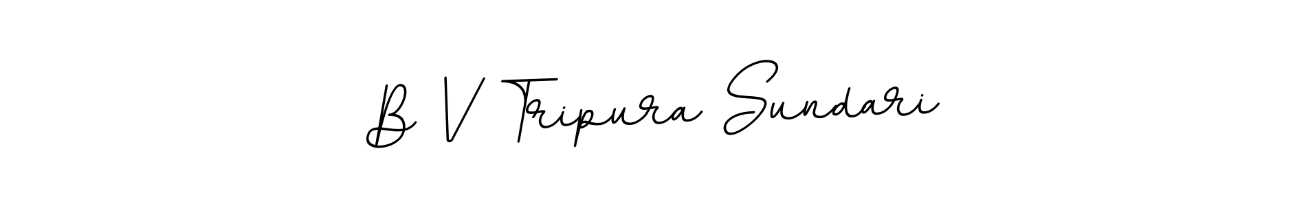 This is the best signature style for the B V Tripura Sundari name. Also you like these signature font (BallpointsItalic-DORy9). Mix name signature. B V Tripura Sundari signature style 11 images and pictures png
