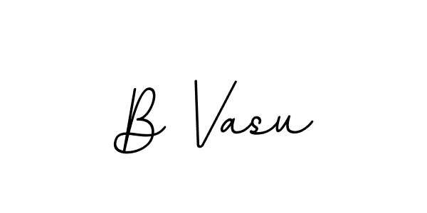 How to make B Vasu name signature. Use BallpointsItalic-DORy9 style for creating short signs online. This is the latest handwritten sign. B Vasu signature style 11 images and pictures png