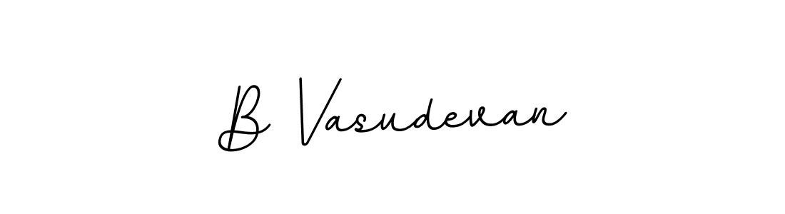 Design your own signature with our free online signature maker. With this signature software, you can create a handwritten (BallpointsItalic-DORy9) signature for name B Vasudevan. B Vasudevan signature style 11 images and pictures png