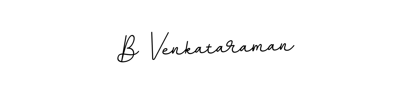 Create a beautiful signature design for name B Venkataraman. With this signature (BallpointsItalic-DORy9) fonts, you can make a handwritten signature for free. B Venkataraman signature style 11 images and pictures png