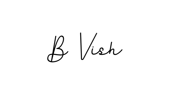 Similarly BallpointsItalic-DORy9 is the best handwritten signature design. Signature creator online .You can use it as an online autograph creator for name B Vish. B Vish signature style 11 images and pictures png