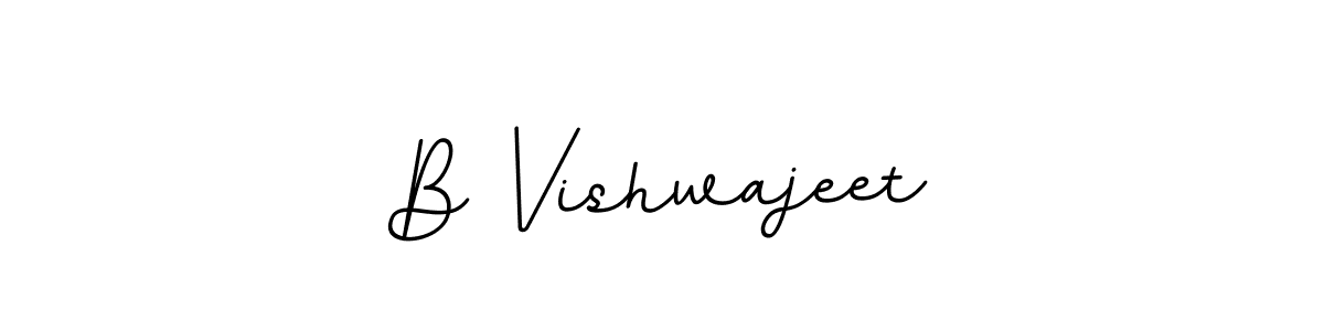 Use a signature maker to create a handwritten signature online. With this signature software, you can design (BallpointsItalic-DORy9) your own signature for name B Vishwajeet. B Vishwajeet signature style 11 images and pictures png
