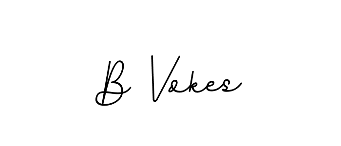 Similarly BallpointsItalic-DORy9 is the best handwritten signature design. Signature creator online .You can use it as an online autograph creator for name B Vokes. B Vokes signature style 11 images and pictures png