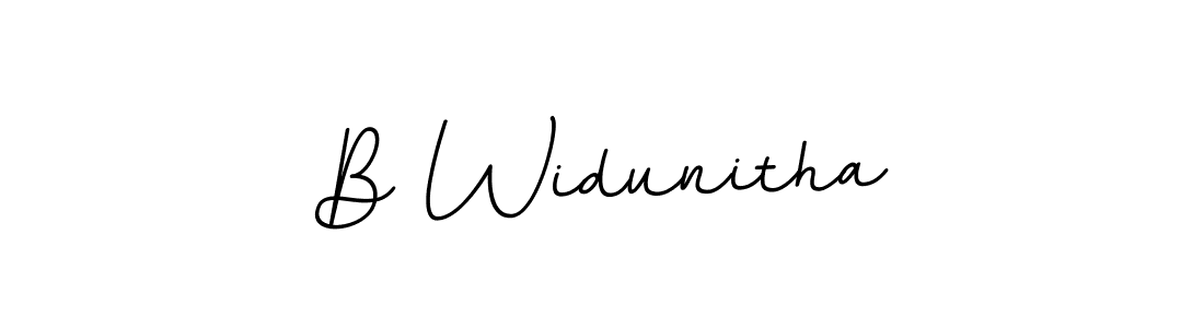 B Widunitha stylish signature style. Best Handwritten Sign (BallpointsItalic-DORy9) for my name. Handwritten Signature Collection Ideas for my name B Widunitha. B Widunitha signature style 11 images and pictures png