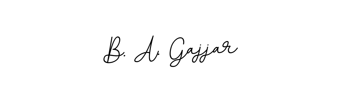 This is the best signature style for the B. A. Gajjar name. Also you like these signature font (BallpointsItalic-DORy9). Mix name signature. B. A. Gajjar signature style 11 images and pictures png