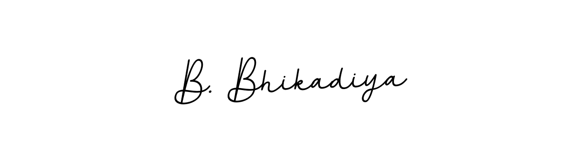 B. Bhikadiya stylish signature style. Best Handwritten Sign (BallpointsItalic-DORy9) for my name. Handwritten Signature Collection Ideas for my name B. Bhikadiya. B. Bhikadiya signature style 11 images and pictures png