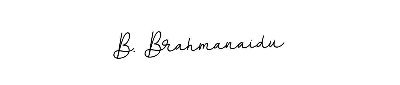 Design your own signature with our free online signature maker. With this signature software, you can create a handwritten (BallpointsItalic-DORy9) signature for name B. Brahmanaidu. B. Brahmanaidu signature style 11 images and pictures png