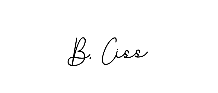 Make a beautiful signature design for name B. Ciss. With this signature (BallpointsItalic-DORy9) style, you can create a handwritten signature for free. B. Ciss signature style 11 images and pictures png