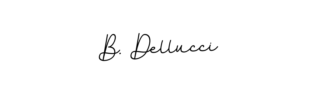 Design your own signature with our free online signature maker. With this signature software, you can create a handwritten (BallpointsItalic-DORy9) signature for name B. Dellucci. B. Dellucci signature style 11 images and pictures png