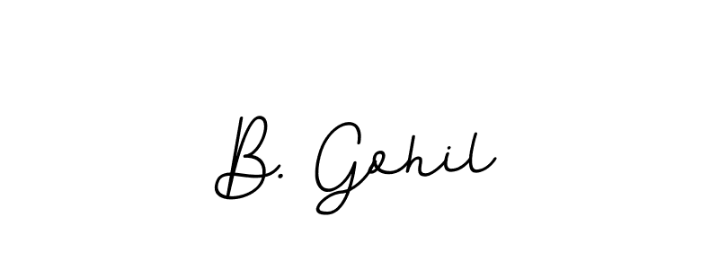 B. Gohil stylish signature style. Best Handwritten Sign (BallpointsItalic-DORy9) for my name. Handwritten Signature Collection Ideas for my name B. Gohil. B. Gohil signature style 11 images and pictures png