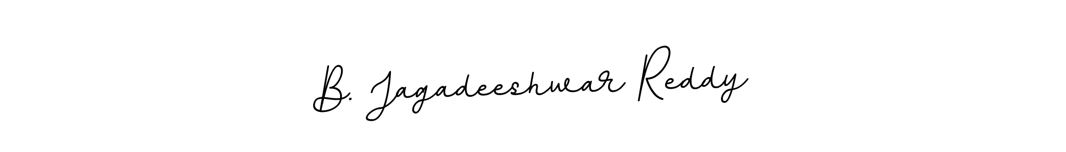 Make a beautiful signature design for name B. Jagadeeshwar Reddy. With this signature (BallpointsItalic-DORy9) style, you can create a handwritten signature for free. B. Jagadeeshwar Reddy signature style 11 images and pictures png