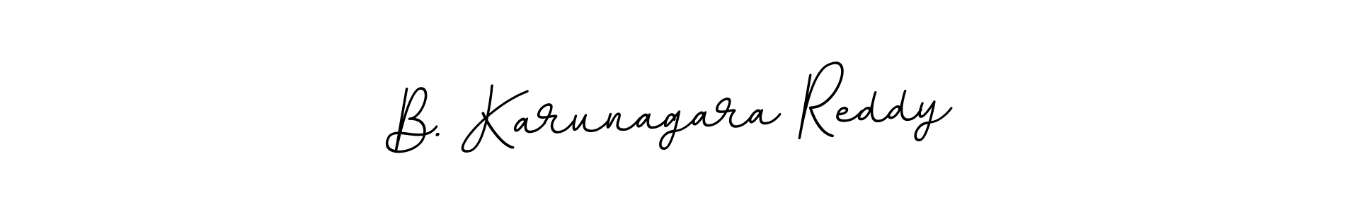 Create a beautiful signature design for name B. Karunagara Reddy. With this signature (BallpointsItalic-DORy9) fonts, you can make a handwritten signature for free. B. Karunagara Reddy signature style 11 images and pictures png