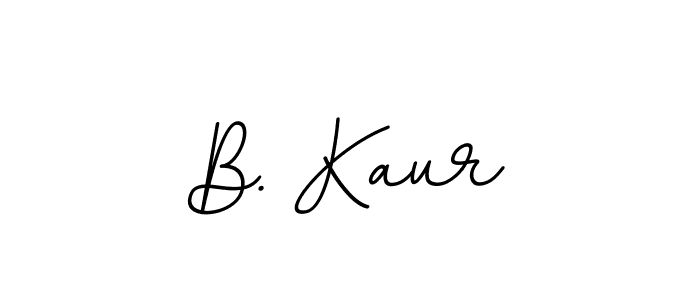 Design your own signature with our free online signature maker. With this signature software, you can create a handwritten (BallpointsItalic-DORy9) signature for name B. Kaur. B. Kaur signature style 11 images and pictures png