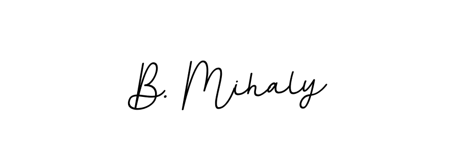 Design your own signature with our free online signature maker. With this signature software, you can create a handwritten (BallpointsItalic-DORy9) signature for name B. Mihaly. B. Mihaly signature style 11 images and pictures png