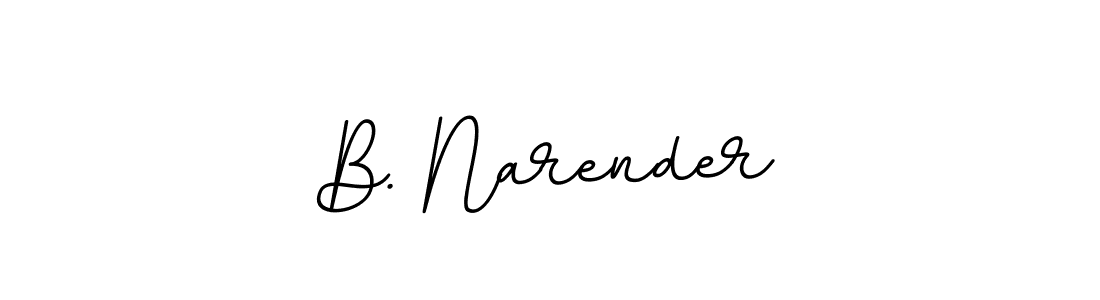 Also we have B. Narender name is the best signature style. Create professional handwritten signature collection using BallpointsItalic-DORy9 autograph style. B. Narender signature style 11 images and pictures png