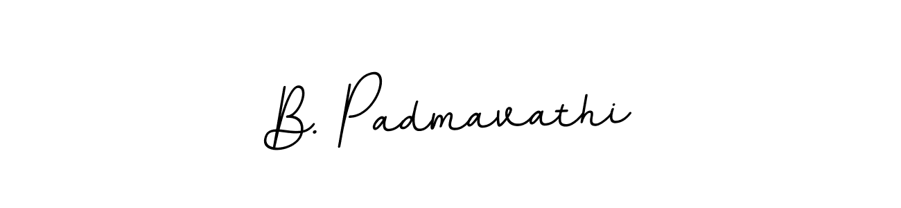 How to make B. Padmavathi name signature. Use BallpointsItalic-DORy9 style for creating short signs online. This is the latest handwritten sign. B. Padmavathi signature style 11 images and pictures png