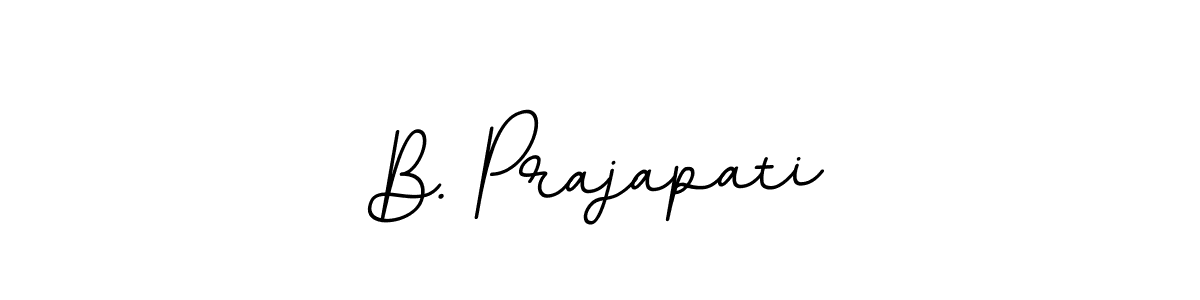 How to make B. Prajapati name signature. Use BallpointsItalic-DORy9 style for creating short signs online. This is the latest handwritten sign. B. Prajapati signature style 11 images and pictures png