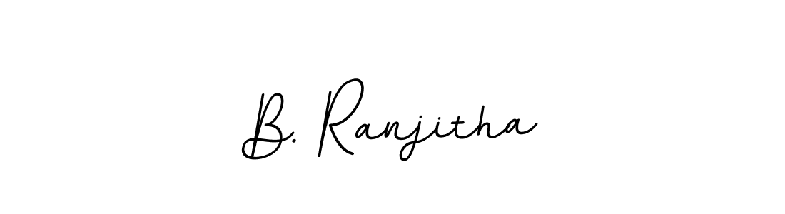 if you are searching for the best signature style for your name B. Ranjitha. so please give up your signature search. here we have designed multiple signature styles  using BallpointsItalic-DORy9. B. Ranjitha signature style 11 images and pictures png