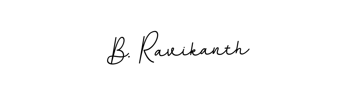 Design your own signature with our free online signature maker. With this signature software, you can create a handwritten (BallpointsItalic-DORy9) signature for name B. Ravikanth. B. Ravikanth signature style 11 images and pictures png