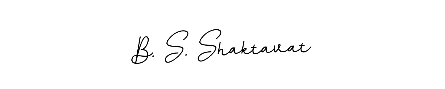 Use a signature maker to create a handwritten signature online. With this signature software, you can design (BallpointsItalic-DORy9) your own signature for name B. S. Shaktavat. B. S. Shaktavat signature style 11 images and pictures png