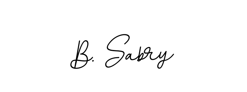 Make a beautiful signature design for name B. Sabry. With this signature (BallpointsItalic-DORy9) style, you can create a handwritten signature for free. B. Sabry signature style 11 images and pictures png