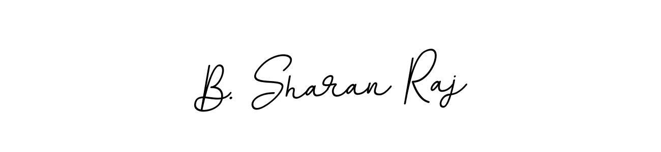 The best way (BallpointsItalic-DORy9) to make a short signature is to pick only two or three words in your name. The name B. Sharan Raj include a total of six letters. For converting this name. B. Sharan Raj signature style 11 images and pictures png