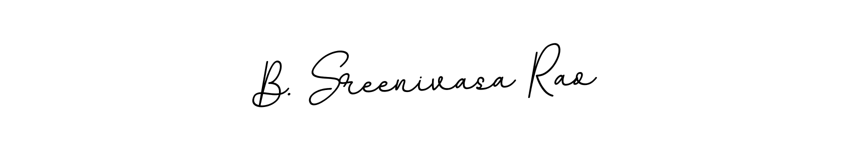 Design your own signature with our free online signature maker. With this signature software, you can create a handwritten (BallpointsItalic-DORy9) signature for name B. Sreenivasa Rao. B. Sreenivasa Rao signature style 11 images and pictures png