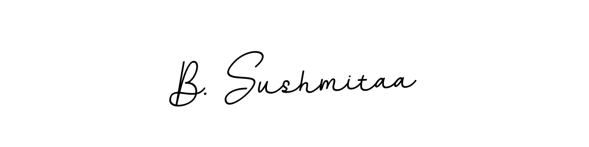 Design your own signature with our free online signature maker. With this signature software, you can create a handwritten (BallpointsItalic-DORy9) signature for name B. Sushmitaa. B. Sushmitaa signature style 11 images and pictures png