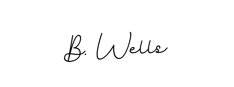 Create a beautiful signature design for name B. Wells. With this signature (BallpointsItalic-DORy9) fonts, you can make a handwritten signature for free. B. Wells signature style 11 images and pictures png