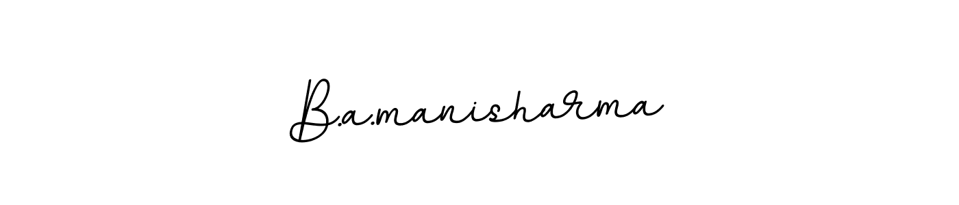 if you are searching for the best signature style for your name B.a.manisharma. so please give up your signature search. here we have designed multiple signature styles  using BallpointsItalic-DORy9. B.a.manisharma signature style 11 images and pictures png