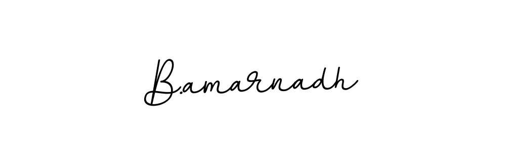 How to make B.amarnadh name signature. Use BallpointsItalic-DORy9 style for creating short signs online. This is the latest handwritten sign. B.amarnadh signature style 11 images and pictures png